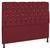 Cabeceira de Cama Casal Box Queen Estofada com Strass 1.60 Cm Bia Quarto Nanda Decor Suede Marsala