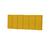 Cabeceira de Cama Estofada / Almofadada Cama Box Queen 1,60 x 55 Painel Dubai Varias Cores Amarelo