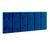 Cabeceira de Cama Estofada / Almofadada Cama Box Queen 1,60 x 55 Painel Dubai Varias Cores Azul