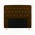 Cabeceira Estofada Com Botão Strass em Capitone Para Cama Box King Size 1,95 cm Grécia Sued marrom