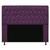 Cabeceira Estofada Lady com Strass 140 cm Queen Size Suede - ADJ Decor Violeta escuro