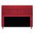 Cabeceira Estofada Munique 1,40 M para Cama Box de Casal Suede Textura Cacau 146 para Quarto - Dobuê Móveis Vermelho