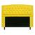 Cabeceira Geovana Para Cama Box King Size 195cm com Capitonê Suede - Ecotec Decor Amarelo