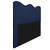 Cabeceira King Bari P02 195 cm para cama Box Suede - Doce Sonho Móveis Azul Marinho