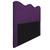 Cabeceira King Bari P02 195 cm para cama Box Suede Roxo - Amarena Móveis Roxo