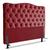 Cabeceira King Size Cama Box Casal Estofada 1,98 M Realeza Suede Marsala