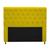 Cabeceira Kristal Estofada Capitonê 160 cm para Cama Box Queen Sintético Amarelo Quarto - AM Decor Amarelo