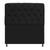 Cabeceira Lady Estofada Capitonê 140 cm para Cama Box de Casal Suede Preto Quarto - AM Decor Preto