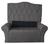 Cabeceira Luxo + Recamier Baú Para Cama Box Casal King Size 195 Cm - Suede - Sv Decor  Cinza Escuro