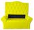 Cabeceira Luxo + Recamier Baú Para Cama Box Casal King Size 195 Cm - Suede - Sv Decor  Amarelo