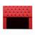 Cabeceira Mirage para Cama Box Casal 140cm com Capitonê Suede - Ecotec Decor Vermelho