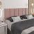 Cabeceira Modulada Cama Estofada Dubai Casal Box 1,40 M Painel Quarto Decoração Rosa