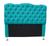 Cabeceira Para Cama Box Casal King - Suede - Sv Decor Azul Turquesa