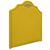 Cabeceira Queen Orlando P02 160 cm para cama Box Sintético - Doce Sonho Móveis Amarelo