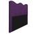 Cabeceira Solteiro Bari P02 90 cm para cama Box Suede - ADJ Decor Roxo