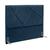 Cabeceira Solteiro Cama Box Estofada 0,9 m Quarto Astra Suede azul marinho