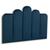 Cabeceira Solteiro Estofada de Colar na Parede Kit 5 Placas Modelo Concha - Várias Cores VELUDO Azul Marinho
