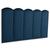 Cabeceira Solteiro Estofada de Colar na Parede Kit 5 Placas Modelo Nuvem - Várias Cores VELUDO Azul Marinho