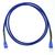 Cabo de Rede Ethernet CAT6 Revestido em Tecido Colorido - 10 Metros Azul/Preto