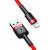 Cabo USB-A x Lightning para iPhone 14 Reforçado 2m Baseus Vermelho
