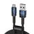 Cabo USB-A x Micro USB 2.4A Nylon 1m Toocki TQ-X12 Azul