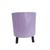 Cachepot Acrílico Vaso Decorativo Pês De Madeira Parafusados Roxo