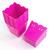 Cachepot Plástico Passa Fita - Centro de mesa - KIT C/ 10 UNIDADES Rosa Pink