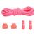 Cadarço Elástico Rapid Run Lock LAces Adulto e Infantil FANTASY (Rajado) Persian rose