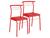 Cadeira em Aço 2 Peças Móveis Carraro Contemporânea 1708 Vermelho