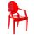 Cadeira acrílica Sophia Vermelho