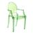 Cadeira acrílica Sophia Verde-translúcido