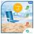 Cadeira Alta de Praia e Piscina Em Aço Dobrável Mor 110 Kg Azul