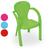 Cadeira Banco Plástica Brinquedo Infantil Colorida Escola UN Verde