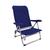 Cadeira Benoá Alumínio Reclinável para Praia Camping Azul listrado