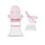 Cadeira Cadeirao Alimentacao Bbebe Cadeirinha Infantil Portatil Refeição Comer Criança Reclinável Papa e Soneca Alta Dobravel Flash Baby Style Rosa Rosa