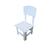Cadeira Cadeirinha Infantil Em Madeira MDF Colorido Branco