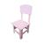 Cadeira Cadeirinha Infantil Em Madeira MDF Colorido Rosa