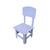 Cadeira Cadeirinha Infantil Em Madeira MDF Colorido Lilás