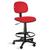 Cadeira Caixa Alta Secretária Revestimento Sintético Rodízios  Vermelho