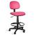 Cadeira Caixa Alta Secretária Revestimento Sintético Rodízios  Rosa