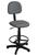 Cadeira Mocho C/ Encosto Giratório Estética Massagista e Tatuador, varias cores direto da Fábrica Renaflex Cinza
