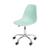 Cadeira Charles Eames Base Rodízio OD-Verde Claro