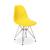 Cadeira Charles Eames Eiffel Base Metal Amarelo