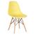 Cadeira Charles Eames Eiffel DSW - Base de madeira clara Amarelo-claro