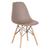 Cadeira Charles Eames Eiffel DSW - Base de madeira clara Café