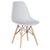 Cadeira Charles Eames Eiffel DSW - Base de madeira clara Cinza-claro