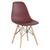 Cadeira Charles Eames Eiffel DSW - Base de madeira clara Marrom