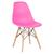 Cadeira Charles Eames Eiffel DSW - Base de madeira clara Rosa-pink