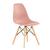 Cadeira Charles Eames Eiffel DSW - Base de madeira clara Rosa quartz