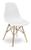 Cadeira Charles Eames Wood Design Eiffel Colorida Branco